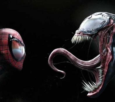venom y spiderman